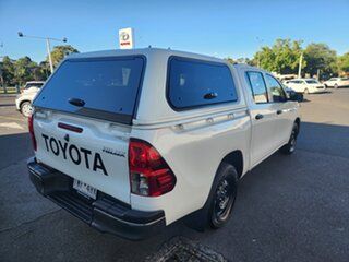 2022 Toyota Hilux TGN121R Workmate Double Cab 4x2 Glacier White 6 Speed Sports Automatic Utility