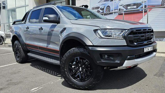 Used Ford Ranger PX MkIII 2021.75MY Raptor X Pick-up Double Cab Liverpool, 2021 Ford Ranger PX MkIII 2021.75MY Raptor X Pick-up Double Cab Conquer Grey 10 Speed