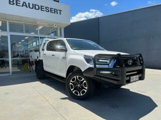 2023 Toyota Hilux GUN126R SR5 Double Cab White 6 Speed Sports Automatic Cab Chassis.