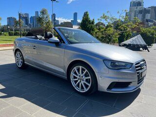 2015 Audi A3 8V MY15 Attraction S Tronic Silver 7 Speed Sports Automatic Dual Clutch Cabriolet.