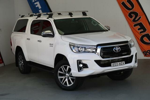 Used Toyota Hilux Belconnen, 2019 Toyota Hilux Glacier White Automatic Dual Cab