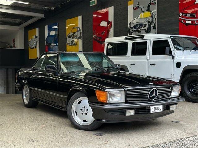 Used Mercedes-Benz 380SL R107 Glebe, 1982 Mercedes-Benz 380SL R107 Black Automatic Convertible