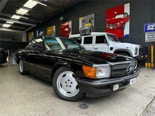 1982 Mercedes-Benz 380SL R107 Black Automatic Convertible.