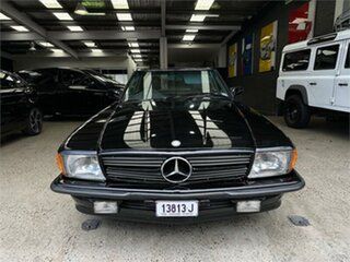 1982 Mercedes-Benz 380SL R107 Black Automatic Convertible.