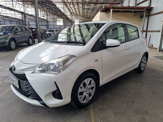2019 Toyota Yaris NCP130R Ascent White 4 Speed Automatic Hatchback.