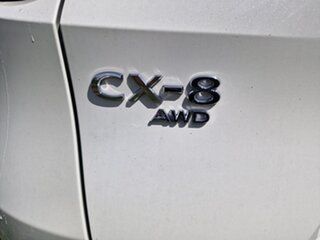 2021 Mazda CX-8 KG4W2A Touring SKYACTIV-Drive i-ACTIV AWD SP Snowflake White Pearl 6 Speed