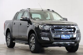 2015 Ford Ranger PX MkII Wildtrak Double Cab Black 6 Speed Sports Automatic Utility.