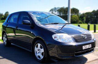 2003 Toyota Corolla ZZE122R Ascent Black 4 Speed Automatic Hatchback