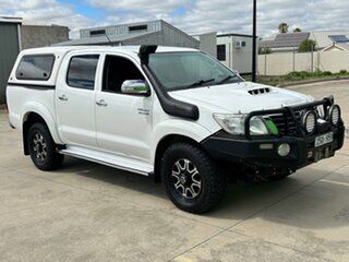 2013 Toyota Hilux KUN26R MY12 SR5 Double Cab White 4 Speed Automatic Utility