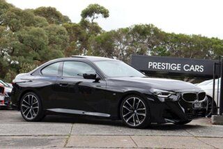 2023 BMW 2 Series G42 220i Steptronic M Sport Black 8 Speed Sports Automatic Coupe.
