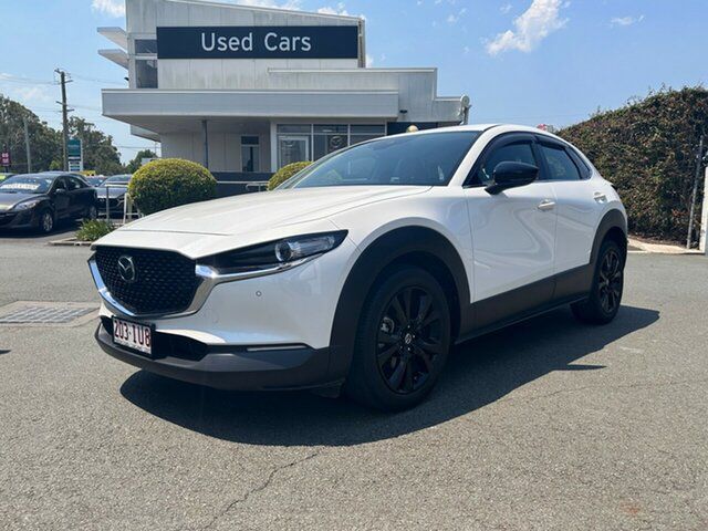 Used Mazda CX-30 DM2W7A G20 SKYACTIV-Drive Touring SP Aspley, 2022 Mazda CX-30 DM2W7A G20 SKYACTIV-Drive Touring SP White Crystal 6 Speed Sports Automatic Wagon