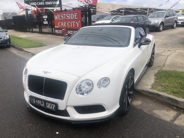 Used Bentley Continental 3W MY15 GTC V8 S Hoppers Crossing, 2014 Bentley Continental 3W MY15 GTC V8 S White 8 Speed Automatic Sequential Convertible