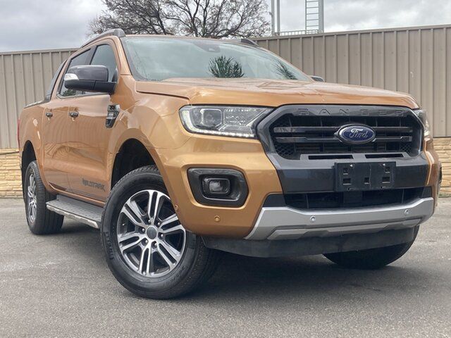 Used Ford Ranger PX MkIII 2021.25MY Wildtrak St Marys, 2021 Ford Ranger PX MkIII 2021.25MY Wildtrak Orange 10 Speed Sports Automatic Double Cab Pick Up