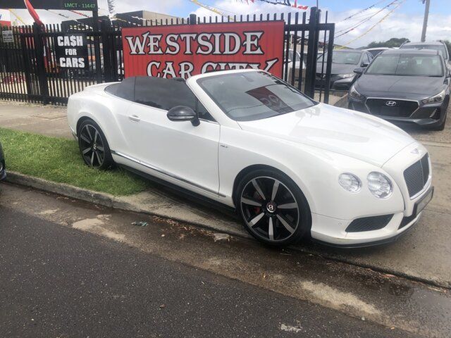 Used Bentley Continental 3W MY15 GTC V8 S Hoppers Crossing, 2014 Bentley Continental 3W MY15 GTC V8 S White 8 Speed Automatic Sequential Convertible
