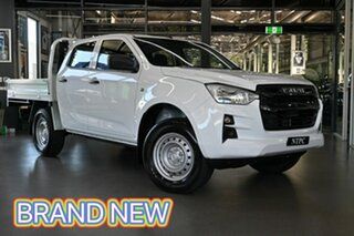 2023 Isuzu D-MAX RG MY23 SX Crew Cab White 6 Speed Sports Automatic Cab Chassis.