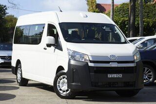 2023 Toyota HiAce GDH322R Commuter High Roof Super LWB French Vanilla 6 Speed Automatic Bus.