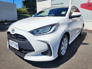 2022 Toyota Yaris Mxpa10R SX Glacier White 1 Speed Constant Variable Hatchback