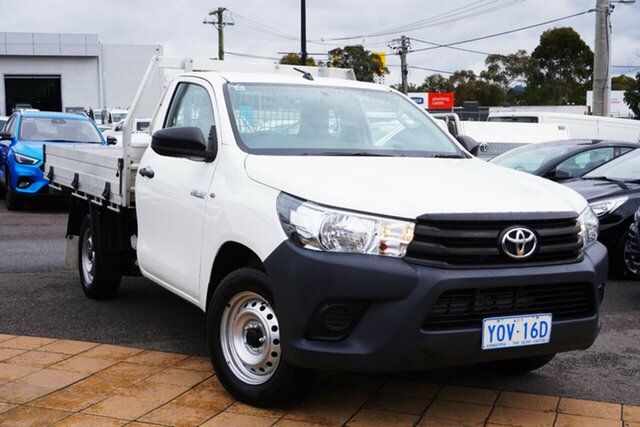 Used Toyota Hilux TGN121R Workmate 4x2 Phillip, 2017 Toyota Hilux TGN121R Workmate 4x2 White 6 Speed Sports Automatic Cab Chassis