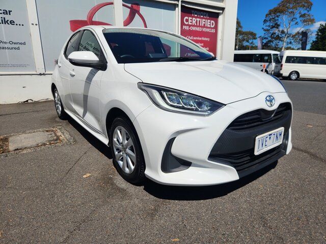 Pre-Owned Toyota Yaris Mxpa10R SX Ferntree Gully, 2022 Toyota Yaris Mxpa10R SX Glacier White 1 Speed Constant Variable Hatchback