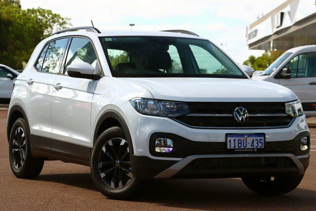 Demo Volkswagen T-Cross C11 MY23 85TSI DSG FWD Life Cannington, 2023 Volkswagen T-Cross C11 MY23 85TSI DSG FWD Life Pure White 7 Speed Sports Automatic Dual Clutch