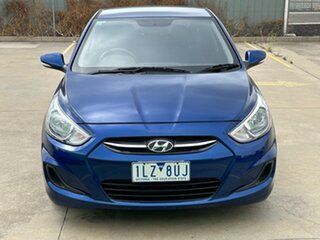 2016 Hyundai Accent RB4 MY17 Active Blue 6 Speed Hatchback.