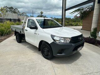 2019 Toyota Hilux TGN121R Workmate 4x2 White 5 Speed Manual Cab Chassis