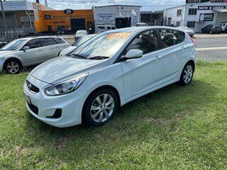 2018 Hyundai Accent RB6 MY19 Sport White 6 Speed Sports Automatic Hatchback.