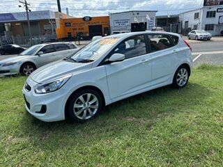 2018 Hyundai Accent RB6 MY19 Sport White 6 Speed Sports Automatic Hatchback.