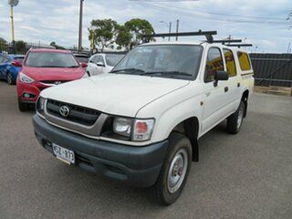 2002 Toyota Hilux White 5 Speed Manual Dual Cab