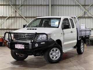 2011 Toyota Hilux KUN26R MY12 SR Xtra Cab White 5 Speed Manual Cab Chassis