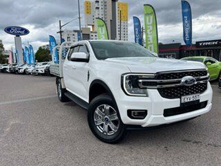 2023 Ford Ranger PY 2022MY XLT Double Cab White 10 Speed Sports Automatic Double Cab Chassis