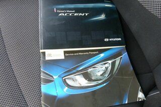 2012 Hyundai Accent RB Active Blue 5 Speed Manual Sedan