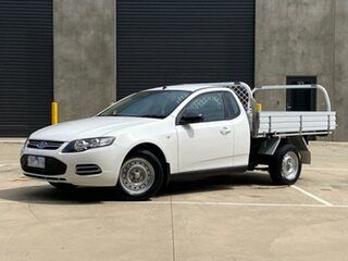 2012 Ford Falcon FG MkII Super Cab White 6 Speed Sports Automatic Cab Chassis.