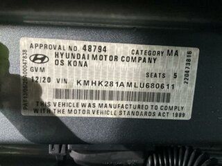 2020 Hyundai Kona OS.3 MY20 Active (FWD) Silver 6 Speed Automatic Wagon