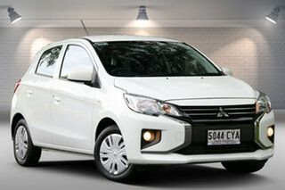 2021 Mitsubishi Mirage LB MY22 ES White 1 Speed Constant Variable Hatchback.