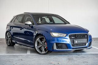 2016 Audi RS 3 8V MY16 Sportback S Tronic Quattro Sepang Blue Pearlescent 7 Speed.