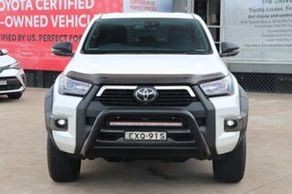 2023 Toyota Hilux GUN126R Rogue Double Cab Frosted White 6 Speed Sports Automatic Utility