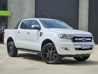 2017 Ford Ranger PX MkII XLT Double Cab White 6 Speed Sports Automatic Utility.