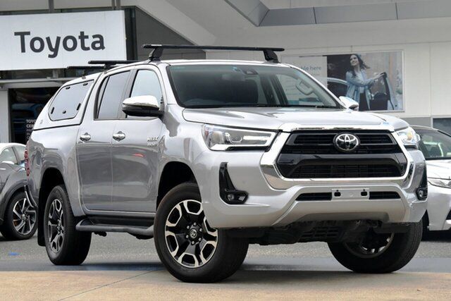 Used Toyota Hilux GUN126R SR5 Double Cab North Lakes, 2022 Toyota Hilux GUN126R SR5 Double Cab Silver Sky 6 Speed Sports Automatic Utility