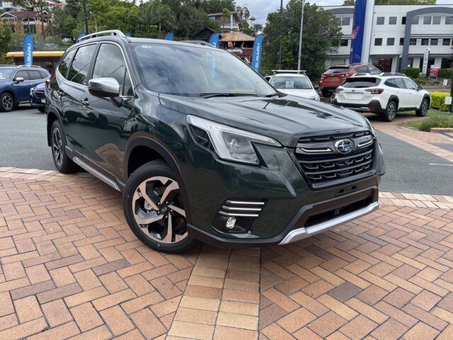 Demo Subaru Forester S5 MY24 2.5i-S CVT AWD Newstead, 2023 Subaru Forester S5 MY24 2.5i-S CVT AWD Cascade Green - Black Trim 7 Speed Constant Variable