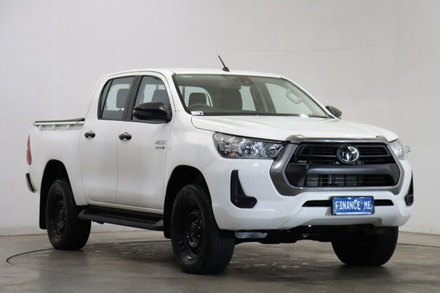Used Toyota Hilux GUN126R SR Double Cab Victoria Park, 2020 Toyota Hilux GUN126R SR Double Cab White 6 Speed Sports Automatic Cab Chassis