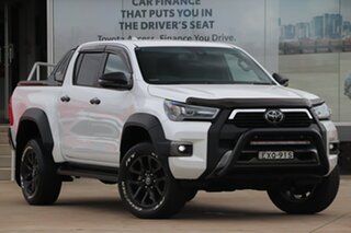 2023 Toyota Hilux GUN126R Rogue Double Cab Frosted White 6 Speed Sports Automatic Utility.