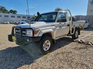 2019 Toyota Landcruiser LC Military GXL 4.5L T Diesel Manual Single C/Chassis French Vanilla Manual