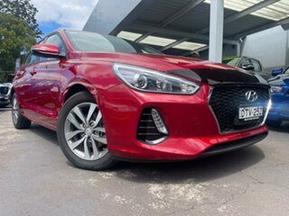 2017 Hyundai i30 PD MY18 Active Red 6 Speed Sports Automatic Hatchback.