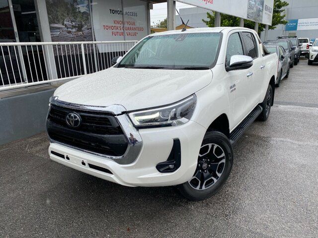 Pre-Owned Toyota Hilux GUN126R SR5 Double Cab Hawthorn, 2020 Toyota Hilux GUN126R SR5 Double Cab Crystal Pearl 6 Speed Sports Automatic Utility