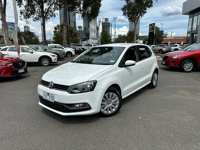 Used Volkswagen Polo 6R MY15 66TSI DSG Trendline South Melbourne, 2015 Volkswagen Polo 6R MY15 66TSI DSG Trendline Pure White 7 Speed Sports Automatic Dual Clutch