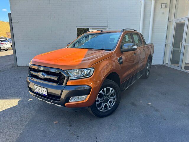 Used Ford Ranger PX MkIII 2019.00MY Wildtrak Elizabeth, 2018 Ford Ranger PX MkIII 2019.00MY Wildtrak Orange 6 Speed Sports Automatic Utility