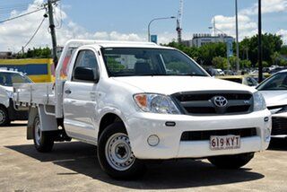 2008 Toyota Hilux GGN15R MY08 SR 4x2 Glacier White 5 Speed Manual Cab Chassis.