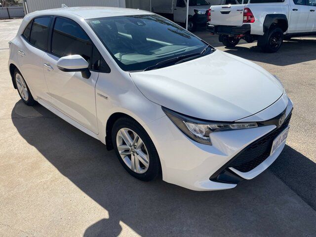 Pre-Owned Toyota Corolla ZWE211R Ascent Sport Hybrid Moora, 2019 Toyota Corolla ZWE211R Ascent Sport Hybrid Glacier White Continuous Variable Hatchback