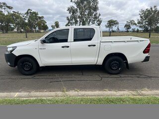 2021 Toyota Hilux TGN121R Workmate Double Cab 4x2 Glacier White 5 Speed Manual Utility
